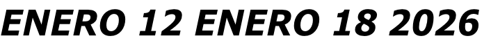 ENERO 12 ENERO 18 2026